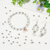 100Pcs Eco-Friendly 201 Stainless Steel Beads, Faceted, Rondelle, Stainless Steel Color, 3.5x4x4mm, Hole: 1.5mm