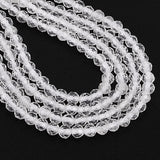 1 Strand Natural Quartz Crystal Beads Strands, Rock Crystal Beads, Faceted, Round, 2~2.5x2mm, Hole: 0.2mm, about 158~205pcs/strand, 15.7~16.7 inch(40~42.5cm)