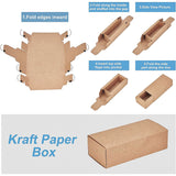 Paper Cardboard Boxes, Essential Oil Packing Box, Gift Box, Rectangle, White, 10.3x5.35x3.6cm, Inner Diameter: 8.5x3.5x3.5cm, Unfold: 22.7x28x0.05cm and 10.4x9x0.05cm, 2pcs/set