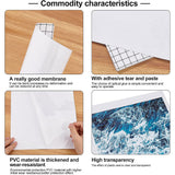 PET Plastic Copier Transparency Film, Rectangle, White, 214x300x0.2mm