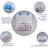 Alloy Spacer Beads, Mixed Shapes, Red Copper, Plastic Box: 16.5x10.8x3cm, about 30pcs/compartment, 540pcs/set