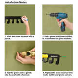 Iron Medal Holder Frame, Medals Display Hanger Rack, 20 Hooks, with Screws, Cheerleader Pattern, 146x400mm, Hole: 5mm