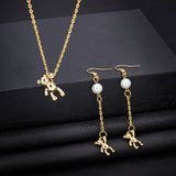 12Pcs 2 Style Brass Micro Pave Black Cubic Zirconia Pendants, Long-Lasting Plated, Bear, Real 18K Gold Plated, 6pcs/style