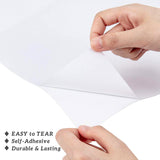 EVA Sheet Foam Paper, with Adhesive Back, Rectangle, White, 30x21x0.1cm