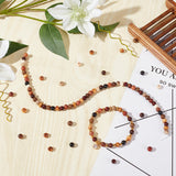 Natural Wood Beads Sets, Round, Mixed Color, 6~6.5mm, Hole: 1~2mm, 50pcs/style, 10 styles, 500pcs/box