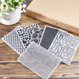 Plastic Embossing Folders, Concave-Convex Embossing Stencils, for Handcraft Photo Album Decoration, Stain Pattern, 148x105x2.5mm