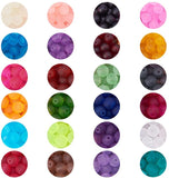 Transparent Glass Beads, Frosted, Round, Mixed Color, 8mm, Hole: 1.3~1.6mm