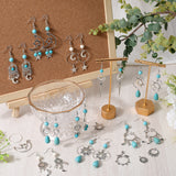 DIY Earring Making Kit, Including Alloy Links Connector & Pendants, Synthetic Magnesite & Turquoise Beads, Brass Earring Hooks, Moon & Star & Bird & Sun & Teardrop, Antique Silver, 237Pcs/box