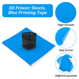 3D Printer Sheets, Blue Masking Tape, Blue, 20x25x0.02cm