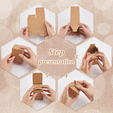 Kraft Paper Box, Rectangle, Sienna, 8x6x6cm