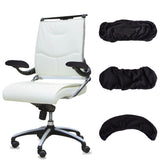 Spandex & Polyester Cover, for Office Chair Armrests, Armchair Slipcover, Black, 270x84x3mm, Inner Diameter: 230~450mm