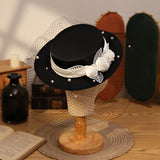 Nylon Gauze, Veil Hat Ornament Accessories, Black, 250x0.3mm