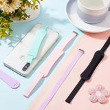 4 Sets 4 Colors Wrist Strap Hand Lanyard Silicone Elastic Moblie Straps, with 304 Stainless Steel Buckle, Mixed Color, 10x2.5x0.15cm, 1set/color