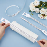 4Pcs 4 Styles PP Plastic Baby Head Circumference Measuring Tape, Infant Body Physical Health Size Gauge, White, 32~77.5x1.3~3x0.02cm, 1pc/style