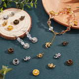 60Pcs 6 Style Alloy Small Handmade Charms Pendants, Cup & Kettle, Mixed Color, 13~14x14~16x7x8mm, Hole: 2mm, 10pcs/ctyle