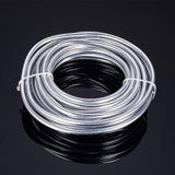 Round Aluminum Wire, Silver, 3 Gauge, 6mm, 500g/bundle