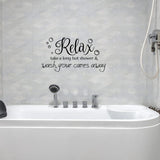 PVC Wall Stickers, for Bathroom Decoration, Bubble Pattern, 330x580mm