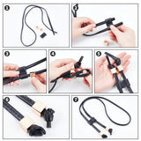 PU Leather Chain Bag Strap, with Alloy Findings, Bag Replacement Accessories, Black, 122.5x0.85x0.4cm