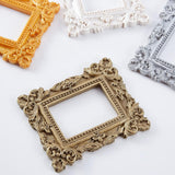4Pcs 4 Colors Rectangle Retro Resin Photo Frames, for Pictures Embossed Photo Props Wall Decor Accessories, Mixed Color, 96.5x81.5x8.5mm, 1pc/colors