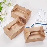 Kraft Paper Box, Rectangle, Sienna, 21x13x16.5cm