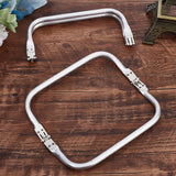 Aluminum Bag Handle, Bag Replacement Accessories, Silver Color Plated, 9.3x20x2.05cm, 2pcs/bag