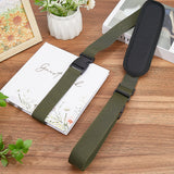 Polyester Carry Straps for Beach Chair, Folding Bike, Camping Accessories, with Plastic Buckles, Dark Olive Green, 1066~1764x38x1.5mm