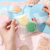OPP Cellophane Self-Adhesive Cookie Bags, for Baking Packing Bags, Rectangle with Lace Pattern, White, 130x100x0.1mm, about 100pcs/bag