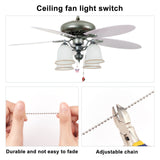 Alloy Enamel Printed Ceiling Fan Pull Chain Extenders, Butterfly Pendant Decoration, with Iron Ball Chains, Mixed Color, 338~350mm, 10 styles, 1pc/style, 10pcs/set