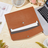 Imitation Leather File Stationery Storage Pockets, File Envelope Pouch, with Magnetic Clasp, Rectangle, Peru, 245x331x4mm