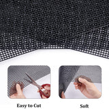 Plastic Mesh Canvas Sheet, Purse Template, for Yarn Crafting, Knit and Crochet Projects, Rectangle, Black, 32.6x49.9x0.17cm