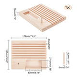 Beech Wood Sewing Embroidery Thread and Drawing Ruler Stand, Holder Rack, BurlyWood, 178x150x18mm