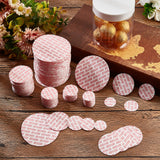 500Pcs 5 Style Flat Round Foam Lid Liners, Pressure Sensitive Seals, for Cosmetic Bottle Jar Lid Seal, White, 20~63x1mm, 100pcs/style