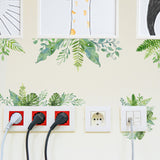 PVC Wall Stickers, Wall Decoration, Leaf Pattern, 800x290mm