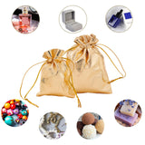 Organza Bags, Rectangle, Gold, 12x9cm, 9x7cm, 60pcs/set