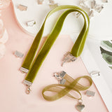 300Pcs 3 Size Alloy Ribbon Ends, Ribbon Buckle Flat Thread Clip, Rectangle, Silver, 7~7.5x8~13mm, Hole: 2.5~3.5x1~1.5mm, 100Pcs/size