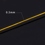 Tiger Tail Wire, 304 Stainless Steel Wire, Goldenrod, 0.5mm, about 98.42 Feet(30m)/roll