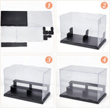 Assemble Acrylic Display Boxes, 2 Tiers, for Doll Model Display, Cuboid, Clear, Finished Product: 26x17x15.5cm, 11pcs/set