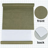 1Pc DIY Polyester Fabrics, with Paper Back, for Book Binding, Dark Khaki, 430x1000x0.3mm