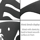 Iron Wall Signs, Metal Art Wall Decoration, for Living Room, Home, Office, Garden, Kitchen, Hotel, Balcony, Musical Note Pattern, 300x236x1mm, Hole: 5mm