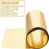 Brass Sheets, Good Plasticity and High Strength, Gold, 10.1x10x4.7x0.01cm, 2m/roll