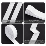 10 Yards Non-slip Transparent Silicone Polyester Elastic Band, Waved Soft Rubbers Elastic Belt, DIY Sewing Underwear Accessories, White, 25mm