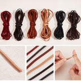 Cowhide Leather Cord, Leather Jewelry Cord, Jewelry DIY Making Cord, Flat, Sandy Brown, 3x2mm, about 5.47 Yards(5m)/Bundle