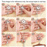 DIY Flat Round with Animal Lanyard Necklace Making Kit, Include Glass Buttons, Zinc Alloy Keychain, 304 Stainless Steel Chains Necklaces, Mixed Color, 14pcs/box