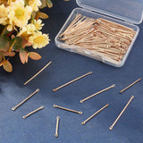 150Pcs 5 Style Eco-Friendly Brass Bar Links, Light Gold, 30pcs/style