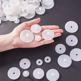 Plastic Doll Joints, Dolls Accessories For DIY Doll Crafts, Clear, 19.5~42.5x18~18.5mm, 50sets