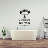PVC Wall Stickers, for Bathroom Decoration, Word, 590x400mm
