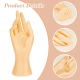 Plastic Mannequin Hand Display, Jewelry Bracelet Necklace Ring Glove Stand Holder, PeachPuff, 8.3x7.4x21.8cm