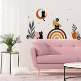PVC Wall Stickers, Wall Decoration, Cat Pattern, 390x1180mm