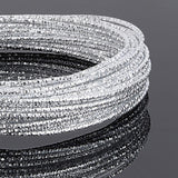 Round Aluminum Wire, Textured, Silver, 12 Gauge, 2mm, about 32.8 Feet(10m)/roll