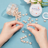 DIY Ocean Themed Stretchy Bracelet Making Kits, Including Starfish Synthetic Turquoise Beads, Strong Stretchy Beading Elastic Thread, 13.5~14x13.5~14x4.5mm, Hole: 1.5mm, about 144~160pcs/box